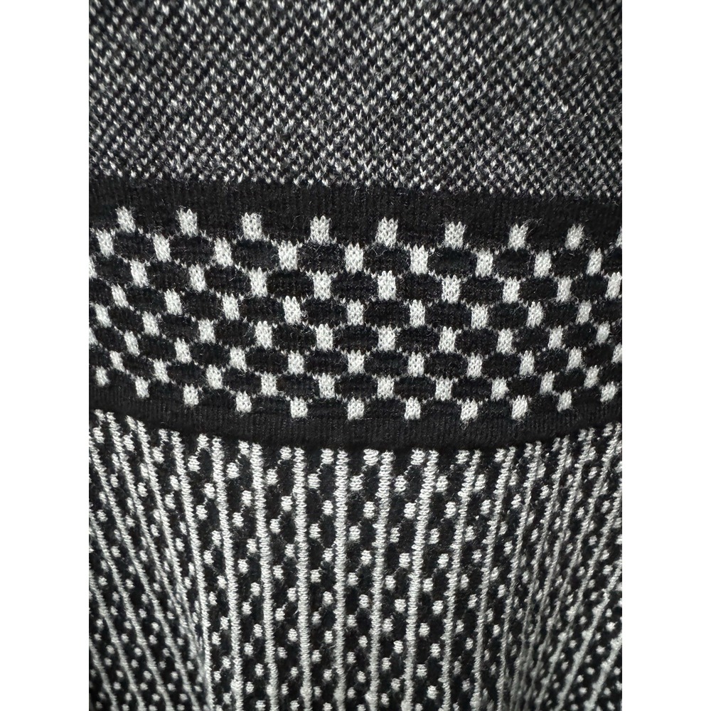 41Hawthorn Sweater Dress Women's XLP Petite Sleeveless Black White Knit‎ Stretch - Picture 3 of 12